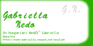 gabriella nedo business card